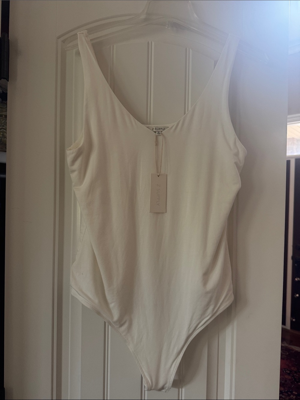 NWT Z Supply bodysuit size XL ivory color